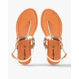 hi-attitude Thong-Strap Flat Sandals with Buckle Closure-picture-34