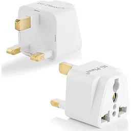 hi plasst pins n plugs Hi-PLASST (Pack of 2) UK Plug Adapter for Indian Devices - Type G Universal Travel Adapter for London, Dubai, Singapore, Hong Kong, Ireland - Flat Pin Converter for iPhone, Laptop, Camera.-picture-17