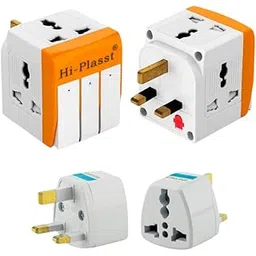 hi plasst pins n plugs Hi-Plasst Type G Plug Adapter Combo, Pack of 2 | India to UK Plug Adapter for Hong Kong, Dubai, UAE, Singapore, England | UK Travel Adapter + Multiplug with Individual Switch | UK Converter Combo-picture-38