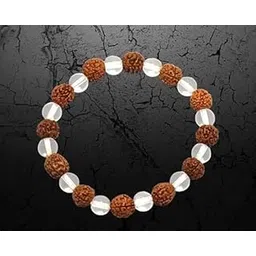 HICKORY Crystal Rudraksha Healing Bracelet Rudraksha with Natural Crystals for Chakra Balancing, Meditation, and Positive Energy Unisex Spiritual Jewelry-picture-31