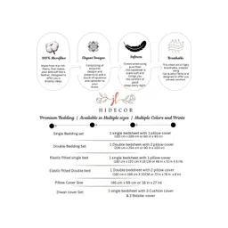 HIDECOR Pink 210 TC Microfiber Superfine King Bedsheets image 3