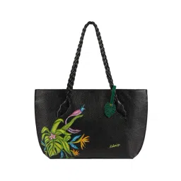 Hidesign Black & Amber Green Pharaoh 05 Printed Leather Large Tote Bag-picture-20