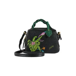 Hidesign Black & Amber Green Pharaoh 05 Printed Leather Medium Satchel-picture-15