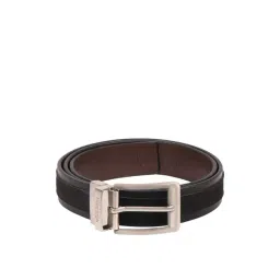 Hidesign Black Leather Reversible Belt for Men-picture-10