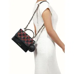 Hidesign Black PEYOTE 03 Woven Small Leather Cross Body Bag-picture-10