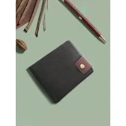 Hidesign Black Solid Rfid Bi-Fold Wallet for Men-picture-36