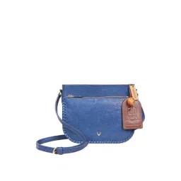 Hidesign Blue Solid Medium Sling Handbag-picture-22
