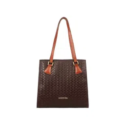 Hidesign Brown Textured Medium Tote Handbag-picture-21