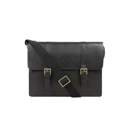 Hidesign Ecom Black Solid Medium Messenger Bag-picture-13