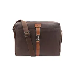 Hidesign Ecom Brown Solid Medium Messenger Bag-picture-26