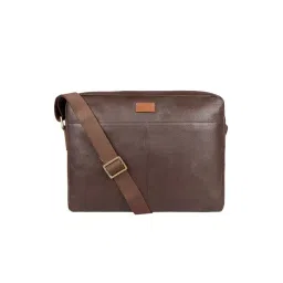Hidesign Ecom Tan Solid Medium Messenger Bag-picture-25