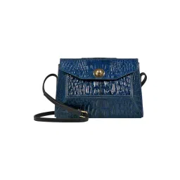 Hidesign EOSS Blue Animal Effect Small Leather Cross Body Bag-picture-12