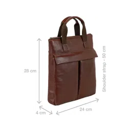 Hidesign EOSS Tan Medium Leather Cross Body Bag image 5