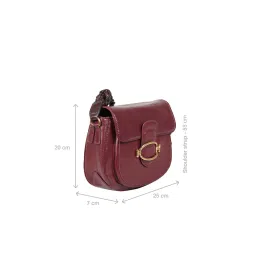 Hidesign Genuine Leather Women's Handbag - Red image 3