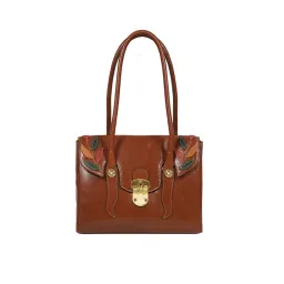 Hidesign Genuine Leather Women's Tote Bag - Tan-picture-14