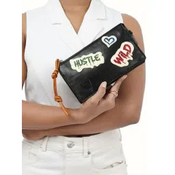 Hidesign HARLEM Black Medium Leather Clutch-picture-48