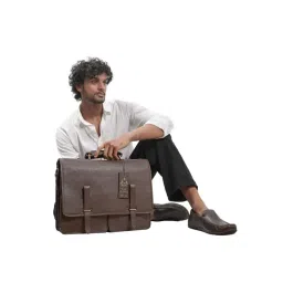 Hidesign Icon Brown Leather Medium Messenger Bag-picture-45