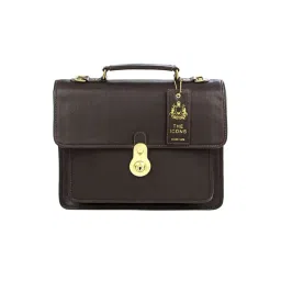 Hidesign Lucca Brown Solid Medium Laptop Messenger Bag-picture-34