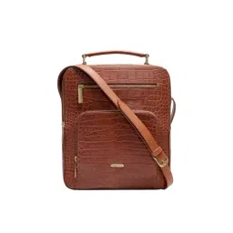 Hidesign Manhattan Draper 02 Tan Leather Sling Handbag-picture-39