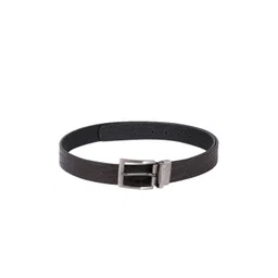 Hidesign Men Brown & Black Textured Reversible Leather Belt-picture-27