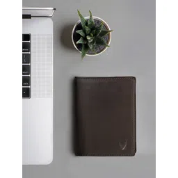 Hidesign Men Brown Solid Three Fold Leather Wallet-picture-21