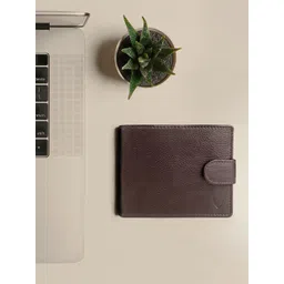 Hidesign Men Brown Textured Leather Two Fold Wallet-picture-11