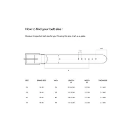 Hidesign Men Leather Textured Belt image 2