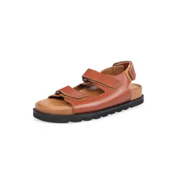 Hidesign Olympus Leather Open Toe Flats-picture-23