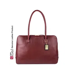 Hidesign Red Solid Medium Shoulder Handbag-picture-29