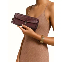 Hidesign Sterling W1 Genuine Leather Womens Maroon Wallet-picture-34