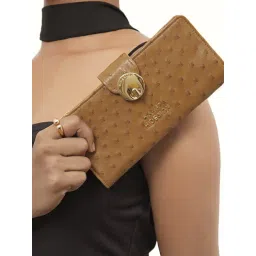 Hidesign Tan Casual Leather Bi-Fold Wallet For Women-picture-25