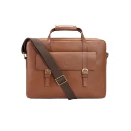 Hidesign Tan Leather Medium Messenger Bag-picture-16