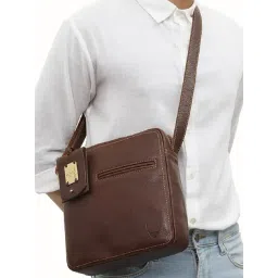 Hidesign Tan Solid Medium Cross Body Bag-picture-34