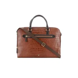 Hidesign Tan Textured Medium Messenger Bag-picture-19