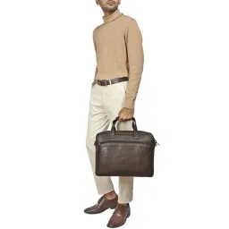 Hidesign The Ridgeway 01 Brown Solid Medium Messenger Bag-picture-42