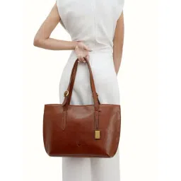 Hidesign Wabi Sabi Tan Solid Large Handbag-picture-38