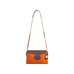 Hidesign Wild Tan Textured Medium Sling Handbag-picture-46