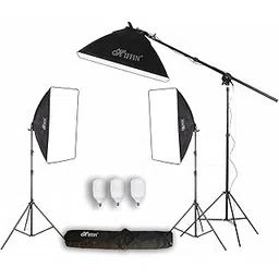 HIFFIN SL50 3 Point LED Photo & Video, Photography Softbox Lighting Kit for YouTube Videography, Portrait Shooting Studio Lights, Film Making, Key Light, Fill Light and Back Light, Chroma Kit-picture-30