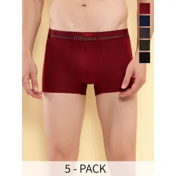 HiFlyers Men Pack of 5 Odour-Free Long Trunks-picture-29