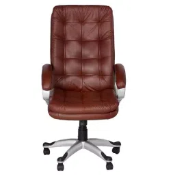 High Living Janus Leatherette High Back Brown Office Chair-picture-14