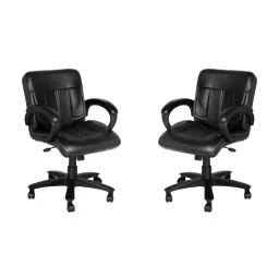 High Living Neptune Combo Black Medium Back Office Chair-picture-10