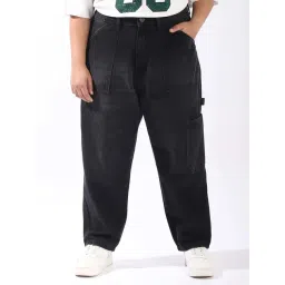 High Star Black Cotton Mom Fit Jeans-picture-16