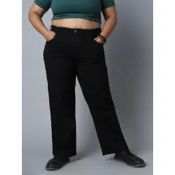 High Star Black Cotton Relaxed Fit Mid Rise Jeans-picture-40