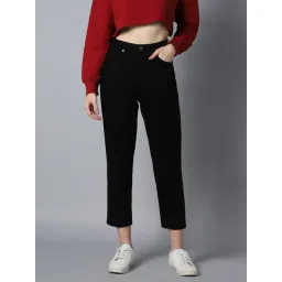 High Star Black Cotton Slim Fit Mid Rise Jeans-picture-32