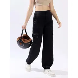 High Star Black Loose Fit Trousers-picture-48