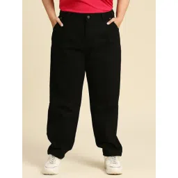 High Star Black Relaxed Fit High Rise Plus Size Jeans-picture-51