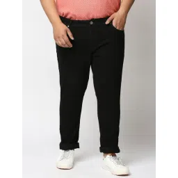 High Star Black Slim Fit Mid Rise Plus Size Jeans-picture-19