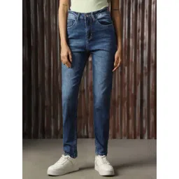 High Star Blue Cotton High Rise Jeans-picture-46