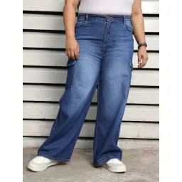 High Star Blue Cotton Relaxed Fit Jeans-picture-23