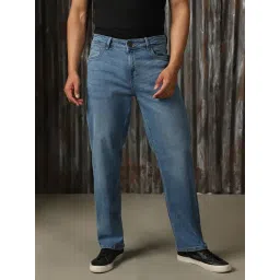 High Star Blue Cotton Straight Fit Jeans-picture-23